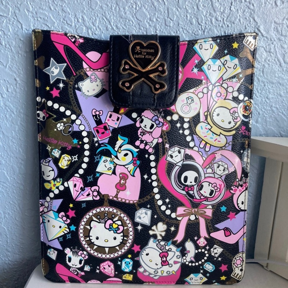 RARE Tokidoki for Hello Kitty iPad/Tablet Black Diamond and Pearl Case